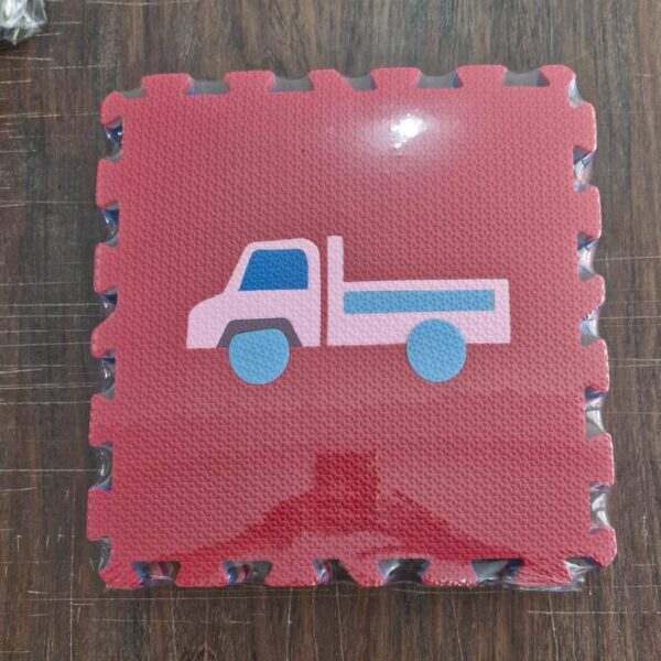 Kit Tapete Tatame EVA Transportes - 9 peças 30x30 cm